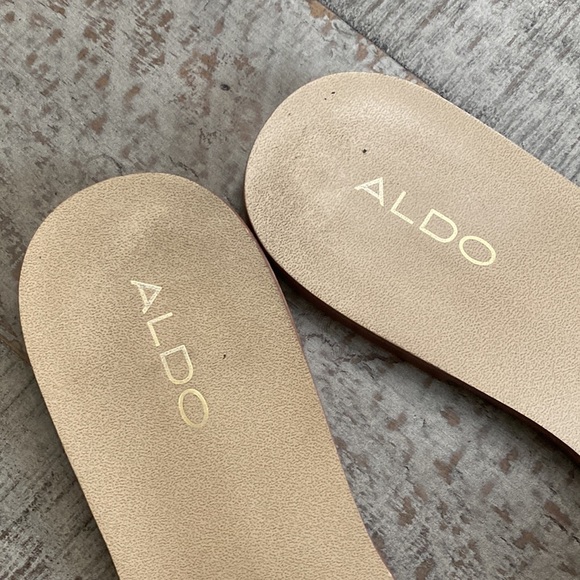 Womens Aldo Flats Sandals Slip Ons Snake Print - Picture 3 of 7